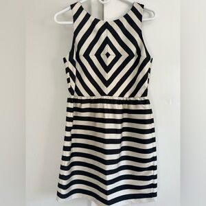 Anthropologie Dolce Vita Odina Stripe Dress in Black/White - Small